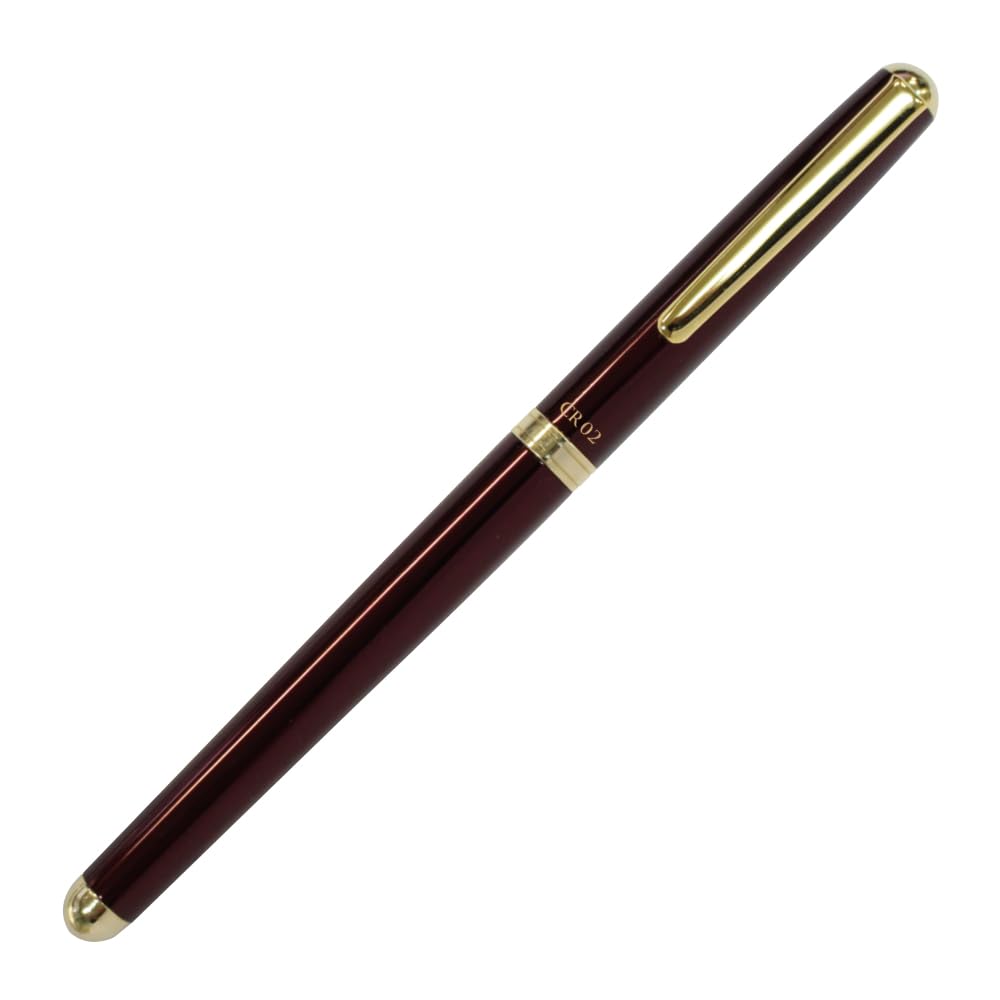Auto Ballpoint Gold Parts Model Water-Based Pen, CR02G, Wine-Colored, CR02-05-GWI