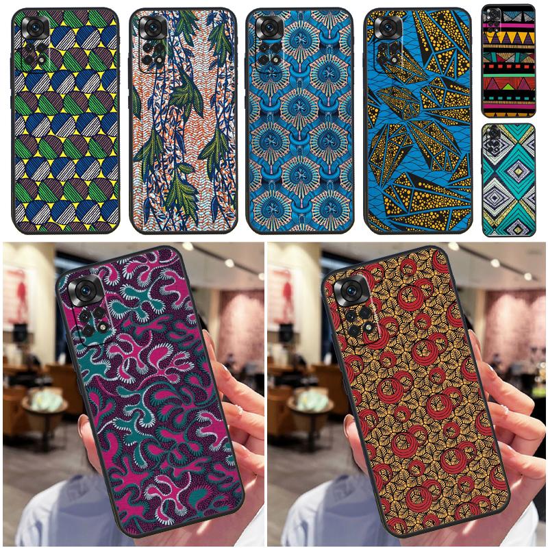 African Fabric Print Funda For Xiaomi Redmi Note 14 Pro 9 10 11 12 13 Pro 10S 11S 12S Redmi 10C 12C 13C 14C Case