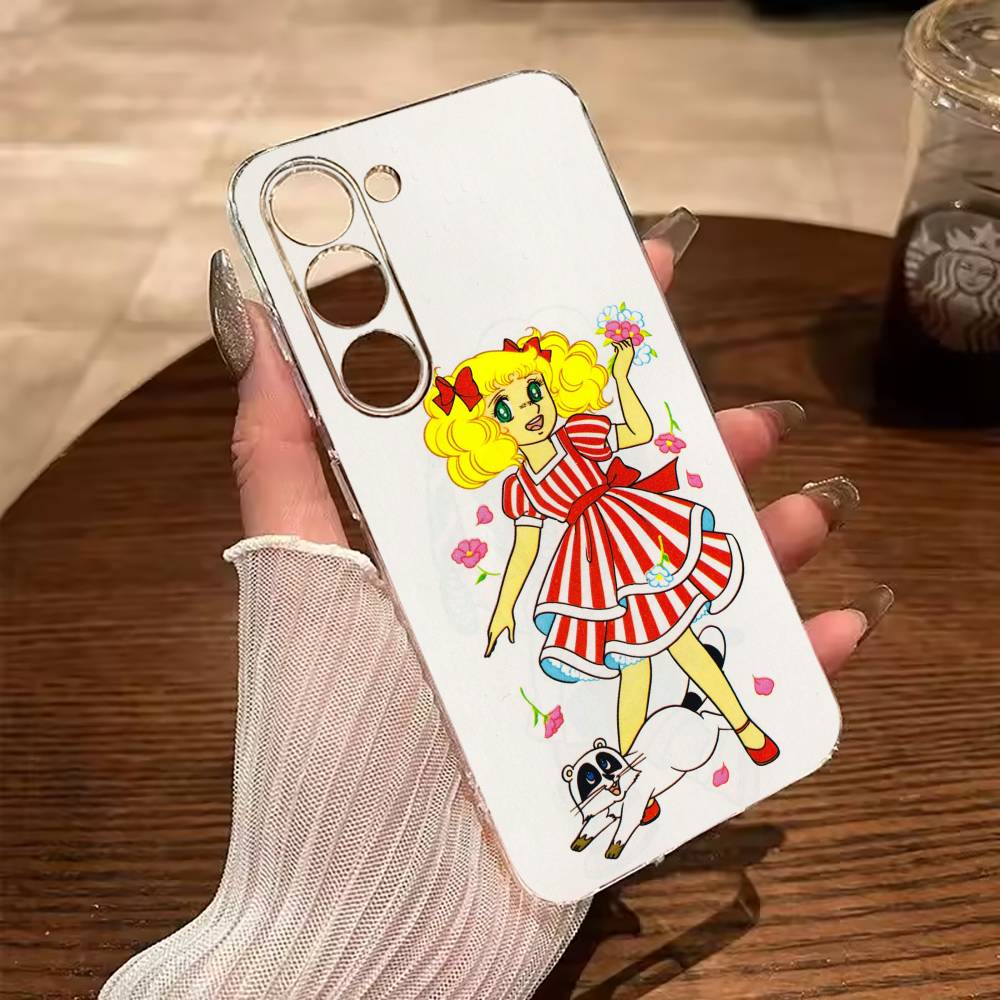 Classic Cartoon-Sweet C-andy C-andy Phone Case For Samsung Galaxy A71,A70,A52,A51,A40,A30 Transparent Cover