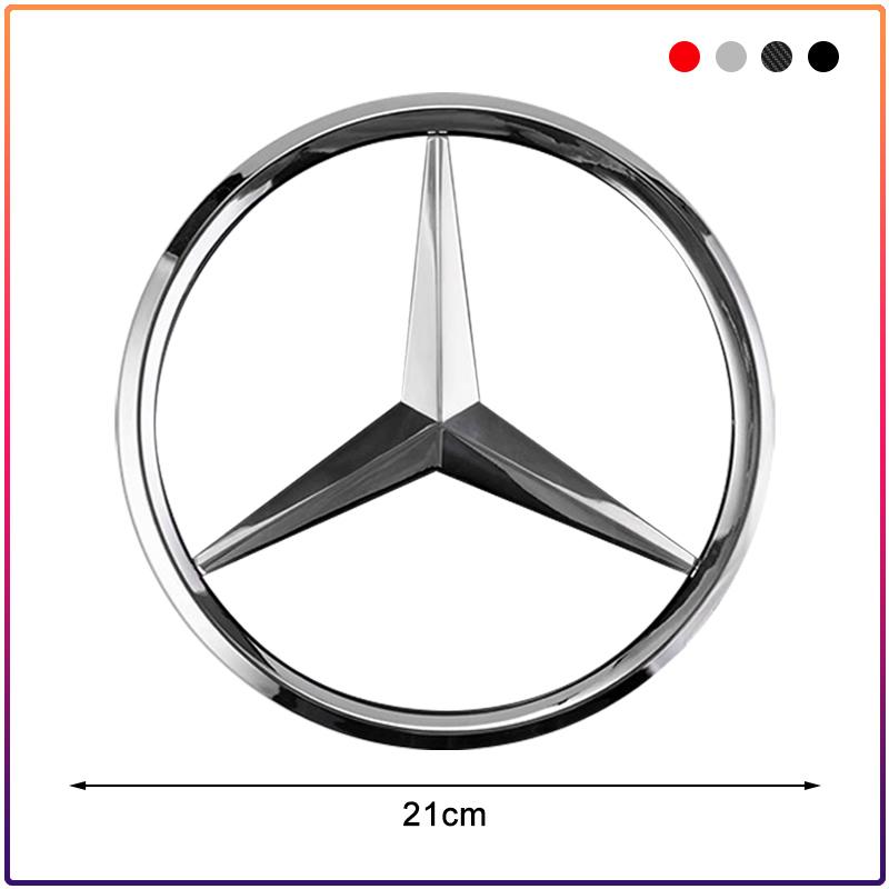 188mm 210mm Car Front Grille Badge Emblem Cover Car Accessories For Mercedes Benz AMG Smart W205 W203 W206 W108 W124 W126 W140 W168