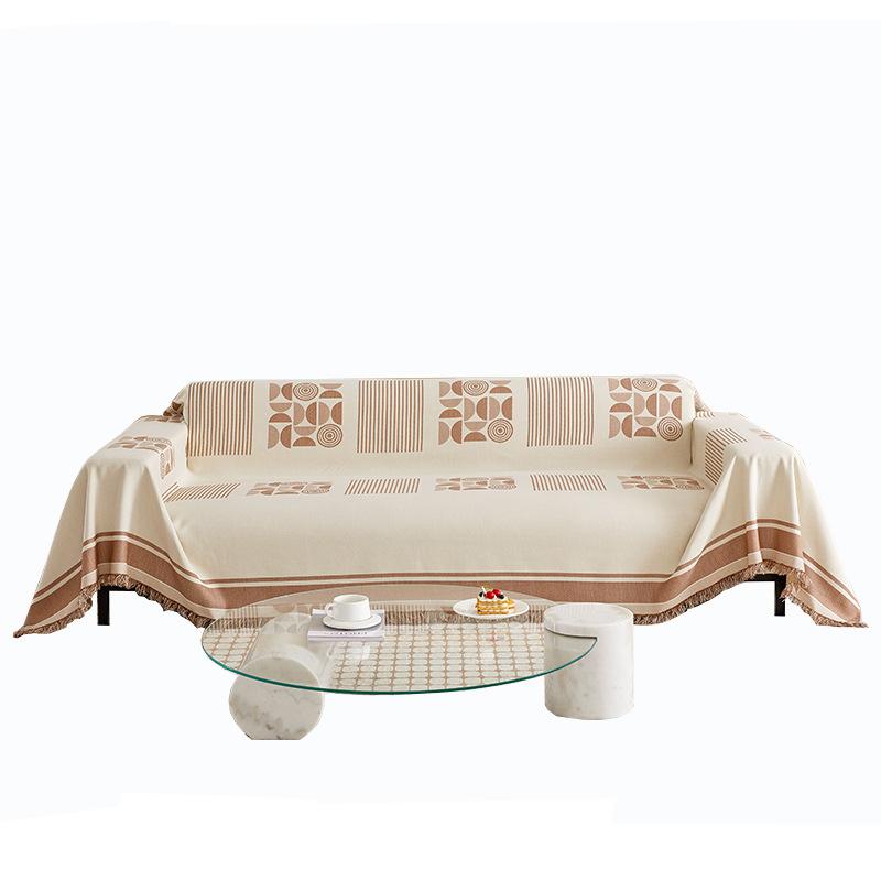Sofa Cover Cloth Full Covered Sofa Cover Sofa Towel French Cream Style Anti-Scratching