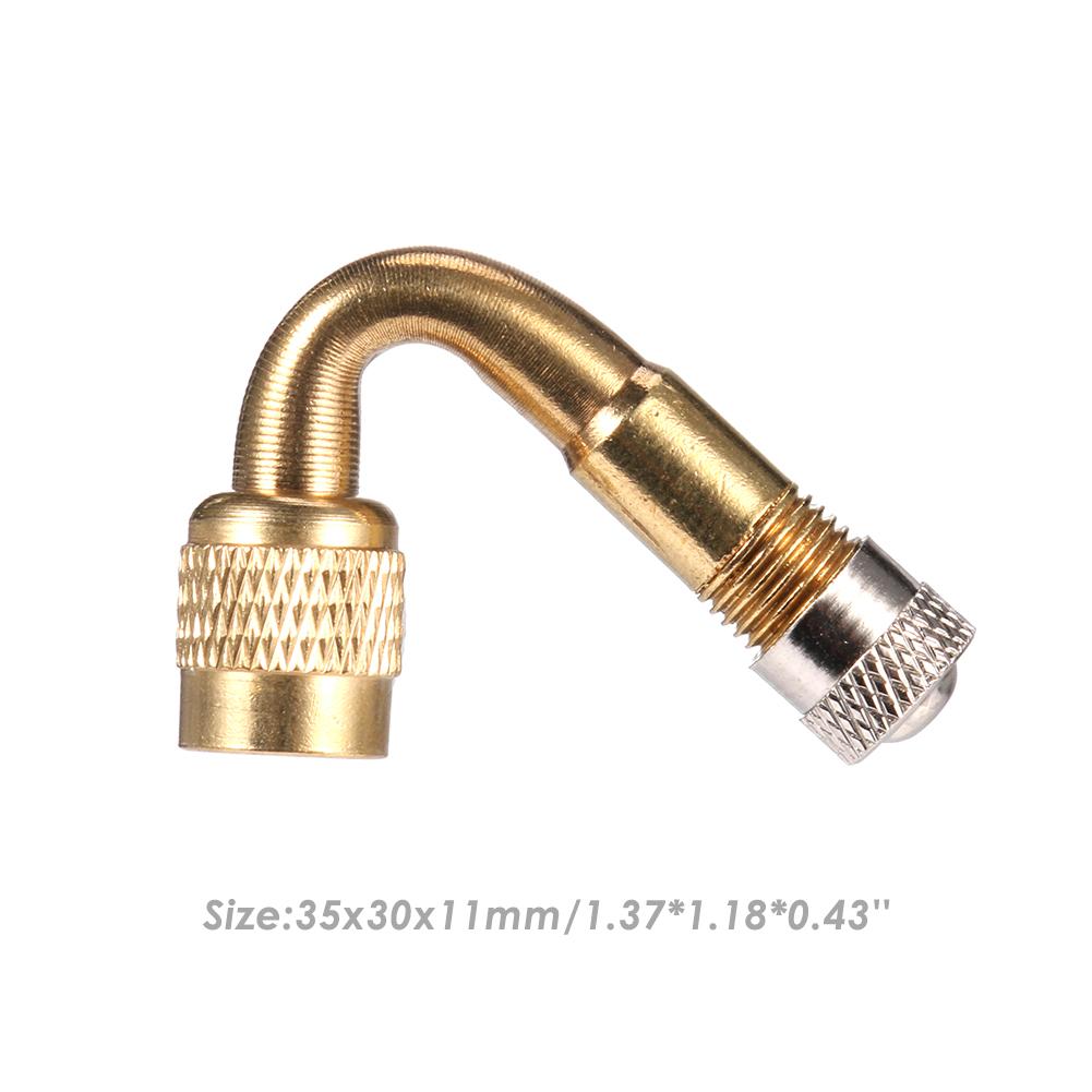 Brass Air Tyre Valve Cover Adapter Schrader Valve Stem with Extension for Car Motorcycle Outdoor Anti-resistance Parts