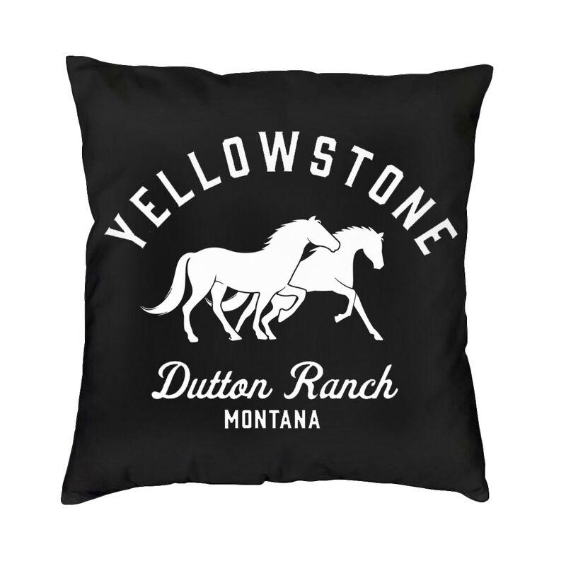 Luksusowa poszewka na poduszkę Yellowstone 45x45cm poliester Dutton Ranch rzuć poszewka na poduszkę Sofa krzesło kwadratowa poszewka na poduszkę Home dekoracyjne