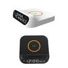 Wireless Charging Digital Alarm Clock Fast Wireless Charger Electric Alarm for Smart Phone Dimmable LED Display Desk Clock