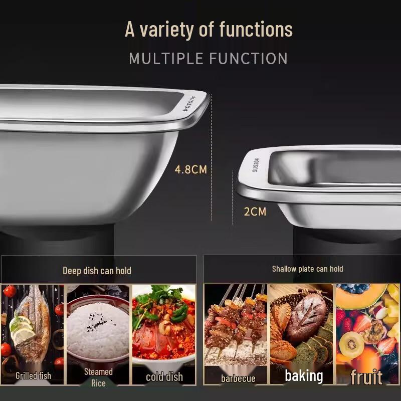 Stainless Steel Rectangular Serving Tray