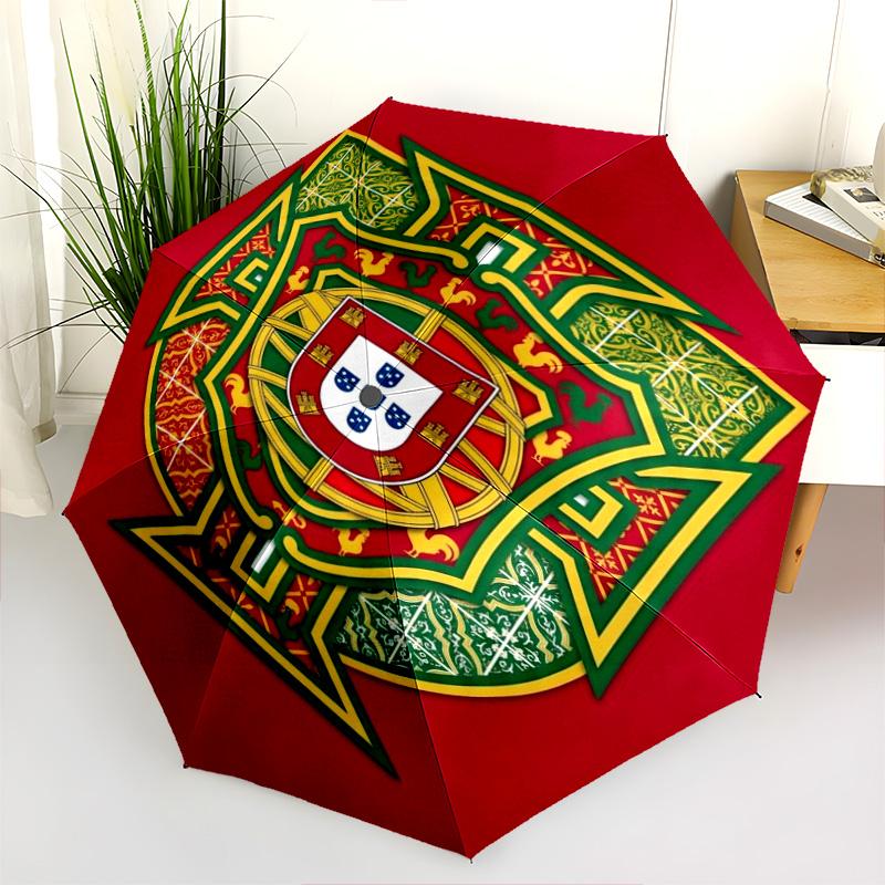 Royal Emblem Design Folding Umbrella Suitable for All Seasons 8 Paraphenoid Bones Sun Umbrella Umbrella Umbrella