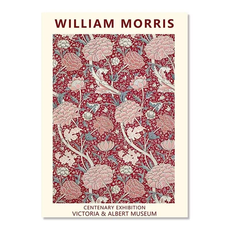 William Morris the Museum Art Exhibition Wall Art Canvas Painting Nordic Posters and Prints Wall Pictures for Living Room Decor