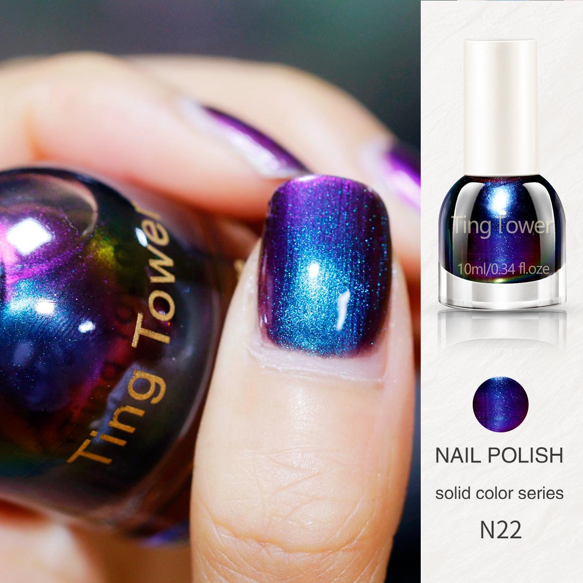 

2024 Радужный лак-хамелеон для ногтей - Стойкий, Не требующий сушки, Снимаемый пленкой, Отбеливающий эффект