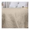 Couvre-lit en microfibre 240 x 220 cm Beige