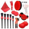 15 Piece Car Cleaning Kit Electric Drill Brush Air Conditioner Vent Cleaning Brush Combo Set
