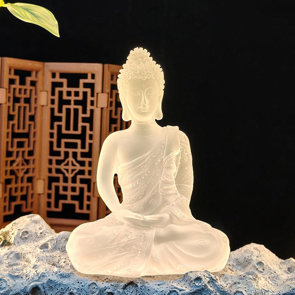 Sedící buddhistická figurka Feng Shui dekorace Meditace Sběratelská socha Socha sedícího Buddhy pro skříň Domácí párty