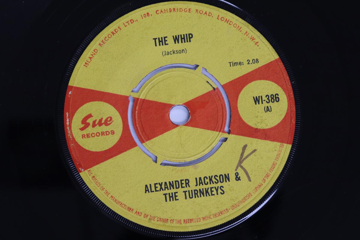 

7inch Record ALEXANDER JACKSON & THE TURNKEYS - The Whip / Tell It Like It Is WI386 Sue Records 1965 UK Soul/Funk Used