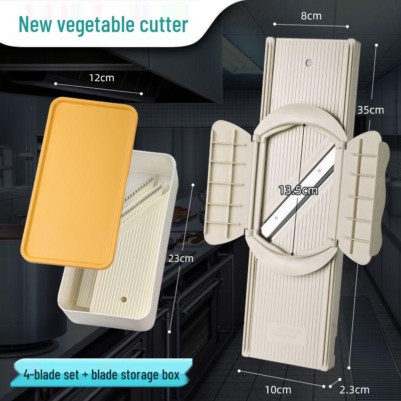 Commercial Handheld Potato Grater & Slicer with Hand Guard for Restaurants and Canteens