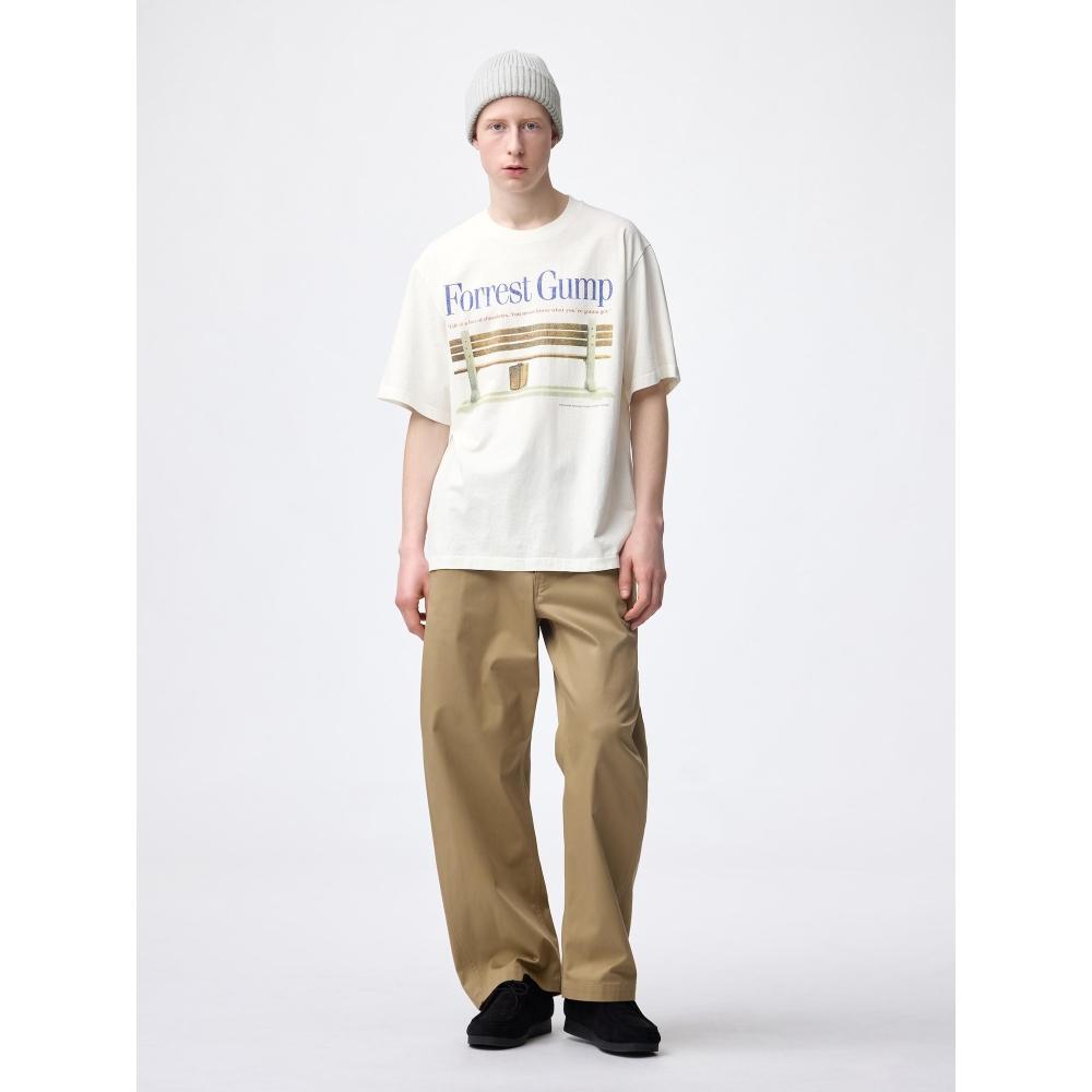 Gu By Uniqlo Washed Graphic T forresT Gump