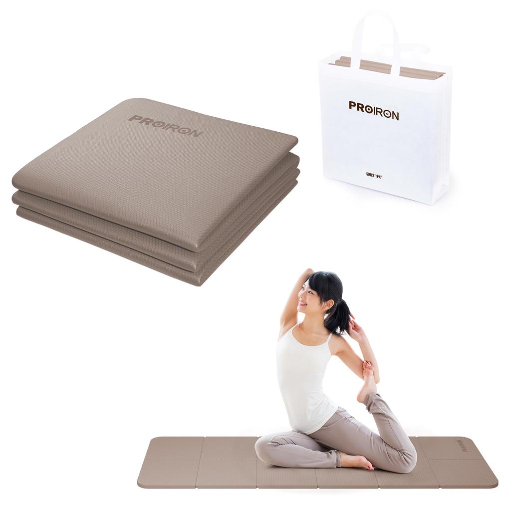 PROIRON Folding Yoga Stretching 6mm Compact Travel Yoga Training TPE 183 X 61 X Tea Mat, Mat, Thick, Mat, Mat, Foldable, Lightweight, Portable,