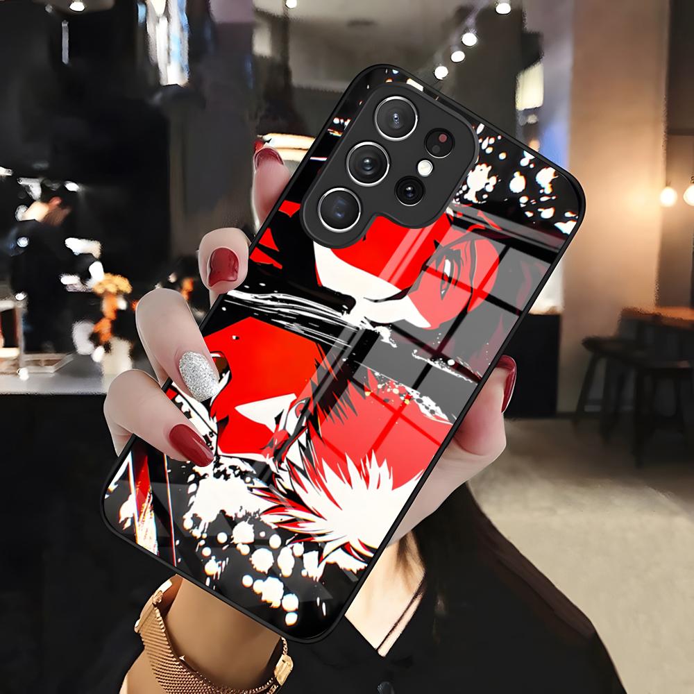 B-Bleach Phone Case For Samsung S26 S25 Edge Ultra 24 23 22 21 Ultra Plus Fe A55 56 15 4G 5G Glass Cover