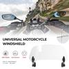 Universal Motorcycle Windshield Extension Adjustable Spoiler Clamp-On Windscreen Deflector Suitable For All Motorcycle Models