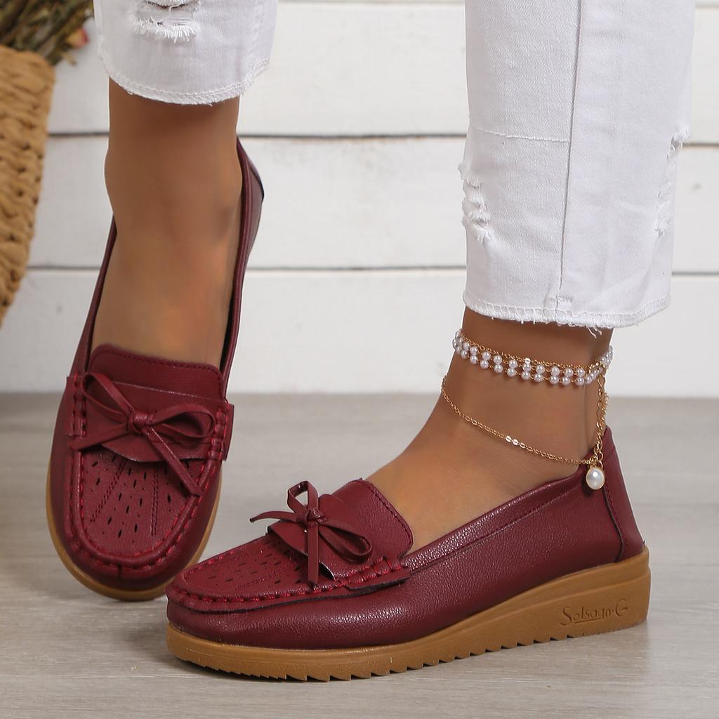 Fashion Spring Autumn 2024 New Women's Fashion Casual Shoes Simple Hollow Breathable Round Head Soft Flat Shoes Mother Shoes