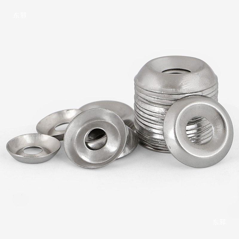 304 Stainless Steel Concave-Convex Decorative Washer for 6# 8# 10# 12# Sizes