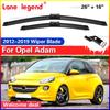 For Opel Adam 2012- Front Windshield Wiper Blades 2pcs Windscreen Window Accessories 2013 2014 2015 2016 2017 2018