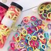 50Pcs Women Hair Ties Vibrant Color High Elasticity Hair Bands No Damage Strong Hold Ponytail Holder Versatile Hair Accessories