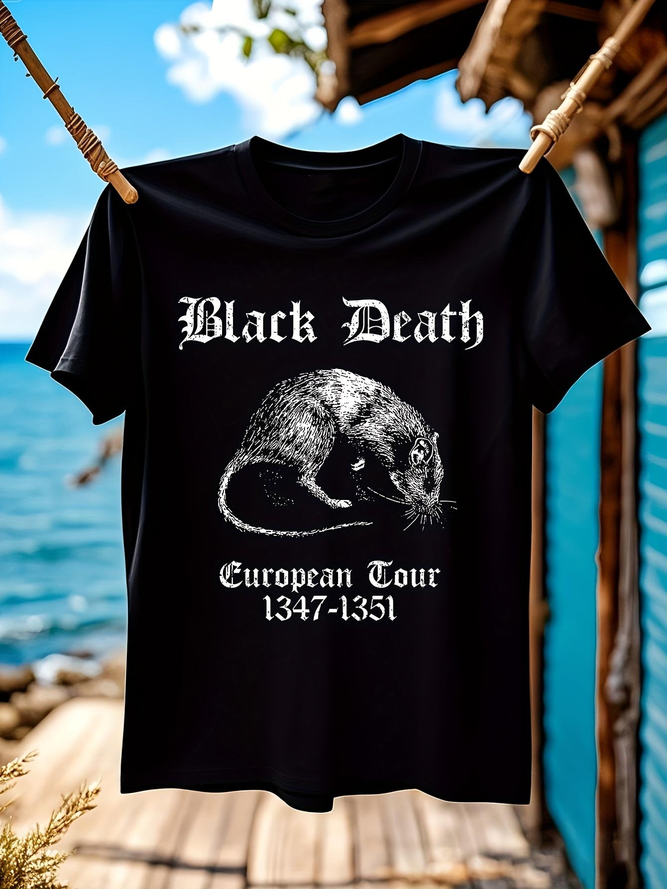 Gothic Punk Graphic Tshirt Graphic Tshirt - Black Death E... M
