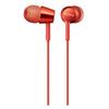 Sony MDR-EX155AP Earphones: In-Ear, Remote Control, and Microphone, Red