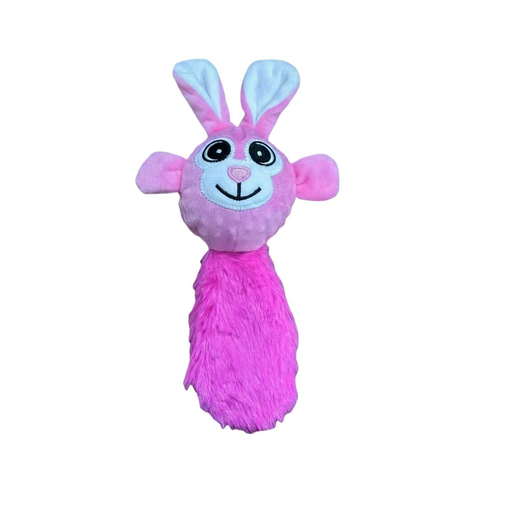 Interactive Squeaky Dog Toys Cartoon Animal Plush Pet Toys Resistant Teeth Grinding Chew Toys