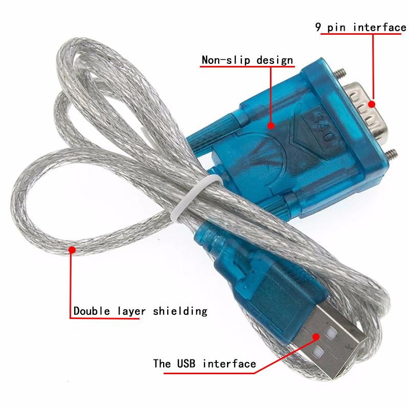 New New HL-340 USB to RS232 COM Port Serial PDA 9 pin DB9 Cable Adapter Support Windows7 64