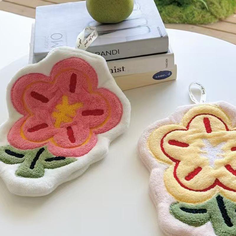 Wall Hanging Cute Hand Towel Kitchen Bathroom Small Towel Bathroom Absorbent And Odorless Quick Drying Hand Towel Home Decor