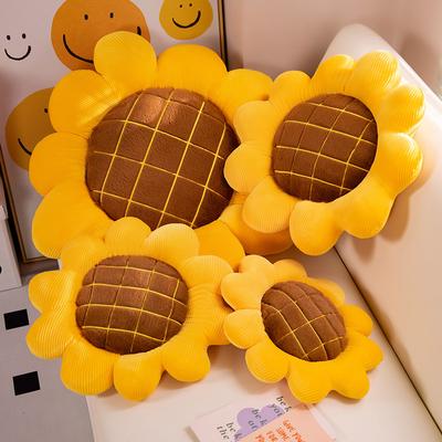 Nordic Style Sunflower Seat Cushion Plush Toy Sun Flower Throw Pillow Home Pillow Cushion Tatami Futon Cushion