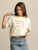 100% Cotton Loose Fit American Style Letter Print T-Shirt