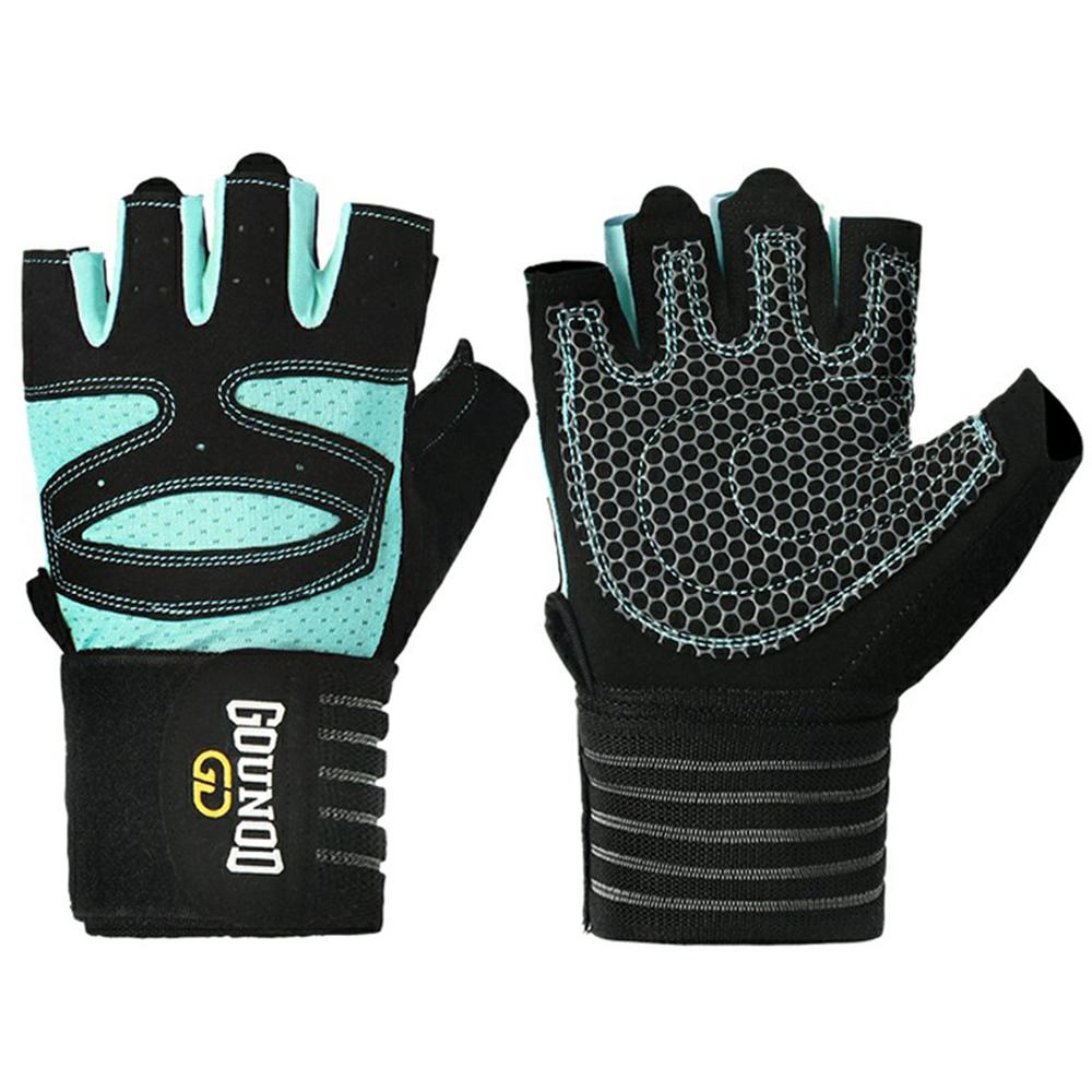 

GOUNOD GL040 Non Slip Weightlifting Gloves Breathable Half Finger Fitness Gloves Size M C