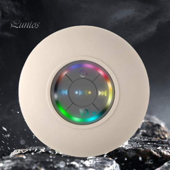 Głośnik prysznicowy kompatybilny z Bluetooth ze światłem LED Stabilne połączenie Wodoodporny IPX4 Przenośny bezprzewodowy głośnik stereo Odtwarzacz muzyki