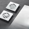 Floor Drain Square 15x15CM Stainless Steel Drain Toilet Balcony Bathroom Shower Anti-odor Drains Tile Insert Waste Grates New
