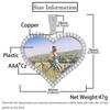 Personalized Men's Heart Pendant: European & American Hip Hop Necklace with Zircon-Embellished Photo Frame