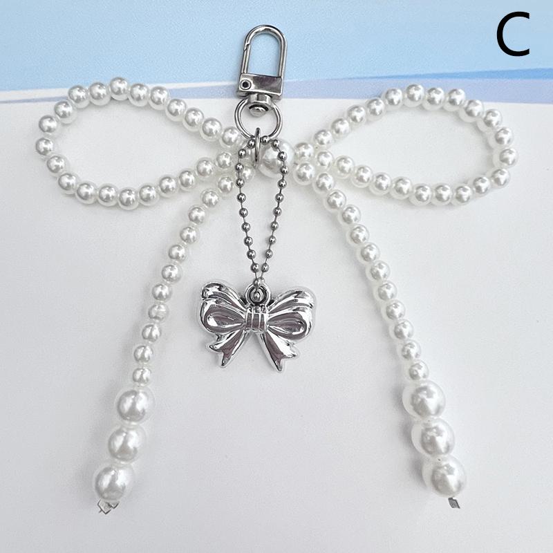 Přívěsek na klíče se srdcem Sweet Bowknot Krásné korálkové závěsné dekorace Přívěsek na klíče Přívěsek na telefon Přívěsek na telefon Přívěsek na přívěsek na telefon