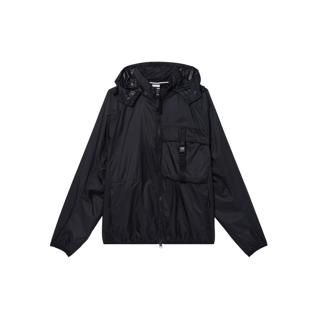 Nike Sportswear Tech Woven Solid Logo Long Sleeve Jacket Men jackets Black FB7904-010
