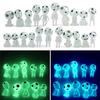 10 Halloween Luminous Alien Ornament Glow In Dark Resin Crafts For Micro Landscape Garden Decoration