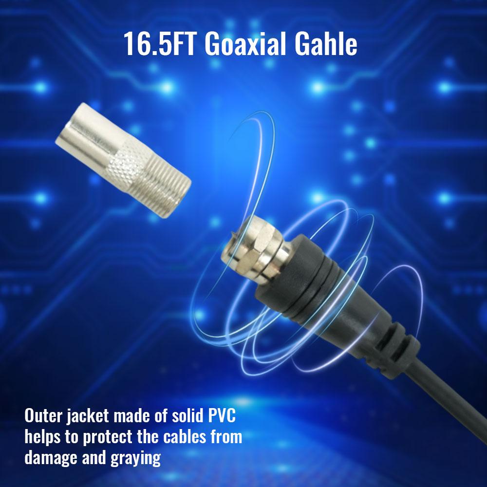 4K 1080P,Christmas Television antenna.Smart TV Indoor TV antenna - Remote HD digital reception with amplifier signal enhancer,