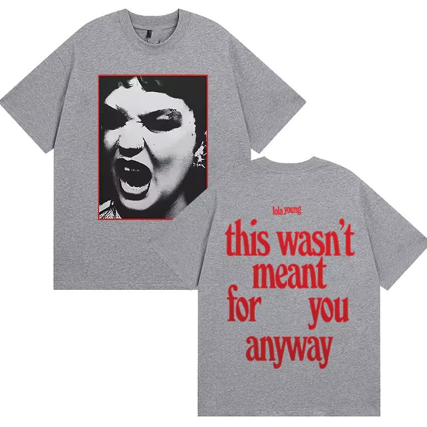 Lola Young Album Tour 2025 Graphics Cover T Shirts Men Women's Fashion Oversized T-shirts Vintage Harajuku Short Sleeve T Shirts