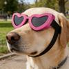 Cute Heart Design Dog Sunglasses PC Lens Wind Sand Dust Proof Protective Eyewears For Pet Walking Running