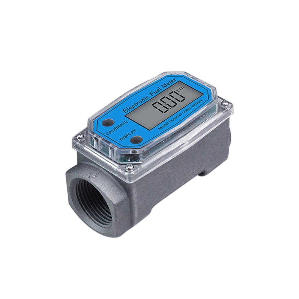 

Water Digital Turbine Flow Meter Flowmeter Gauge Sensor Counter PCB Electronic Flow Indicator 1 inch