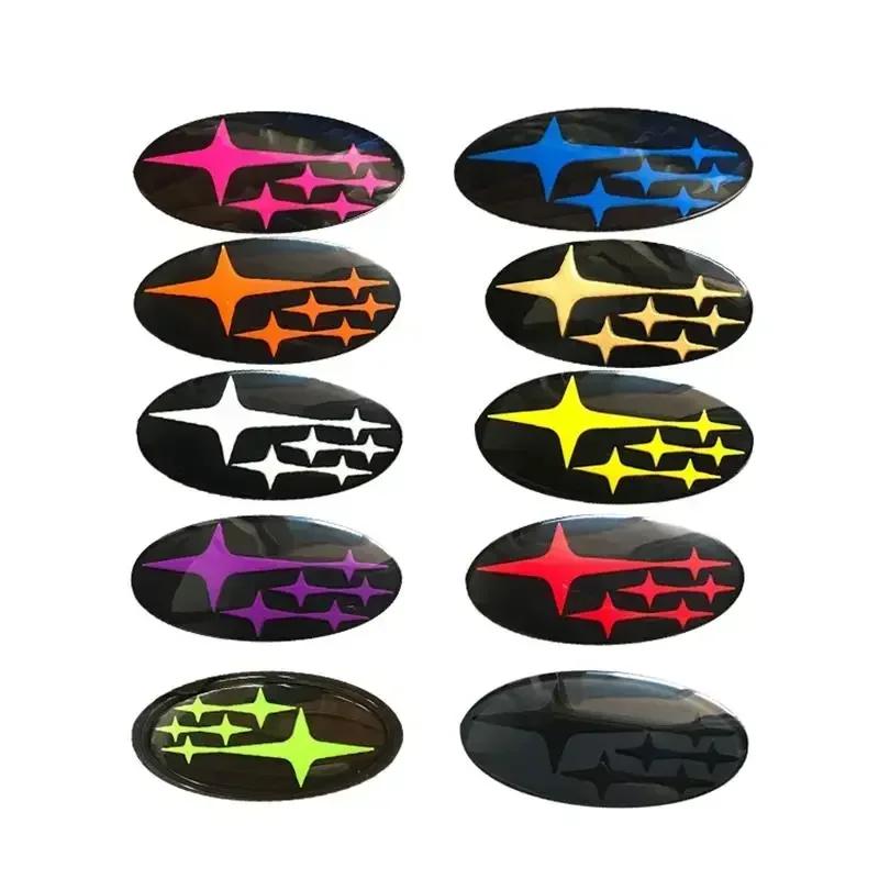 2PCS Acrylic Car Front Logo Rear Badge Emblem Sticker for Subaru XV Outback Impreza BRZ WRX STI Legacy Forester Accessories Y3