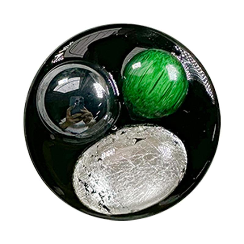 Feng Shui Diamond, Gemstone Epoxy Round Mobile Phone Case, Airbag Bracket, Paste Retractable Portable Desktop Support