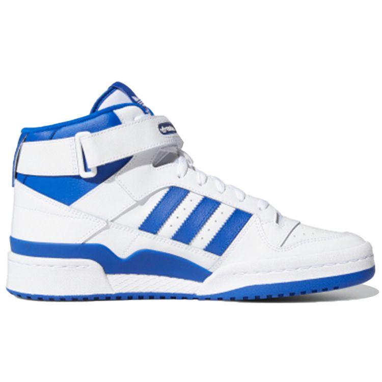adidas Sneaker Unisex Forum Mid Bianco Blu Reale Bianco Nuvola FY4976