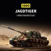 12GO Military JAGDTIGER Tank Model Building Block 97060 Main Battle Tank Vehicle DIY Assembly Bricks Toy for Boys Adult Gifts