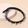 Punk Choker Collar Necklace Pu Leather Goth Rivets Choker Necklace Pendientes Party Club Sexy Gothic Femme Jewelry