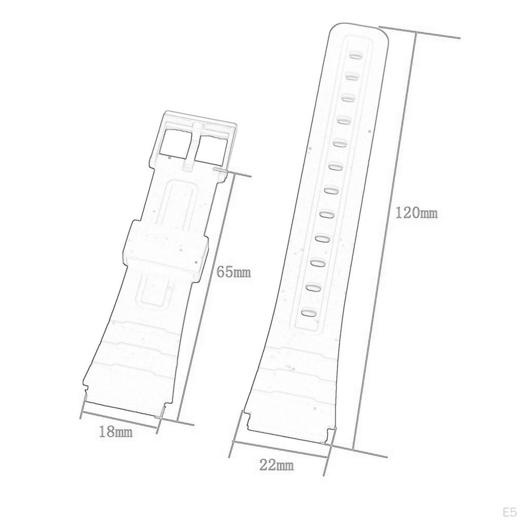 Watch Band 18mm Width Adjustable Wristwatch Strap for AE-1300 W-800H AE-1200