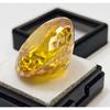Yellow Color Cambodia Zircon 88-89 Ct Round Cut Certified Stunning Gemstone